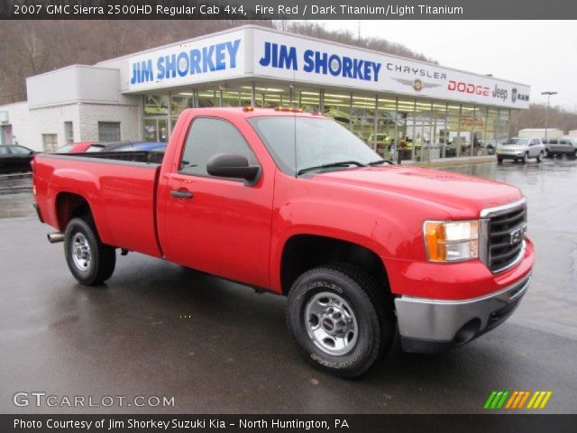 2007 GMC Sierra 2500HD Regular Cab 4x4 in Fire Red