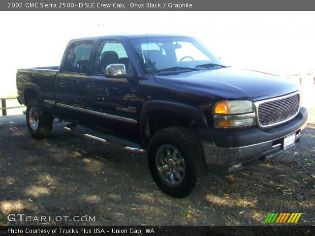 2002 GMC Sierra 2500HD SLE Crew Cab in Onyx Black