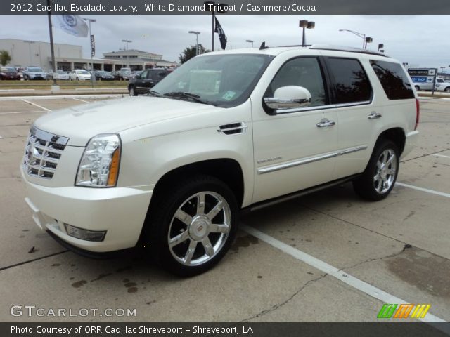 2012 Cadillac Escalade Luxury in White Diamond Tricoat