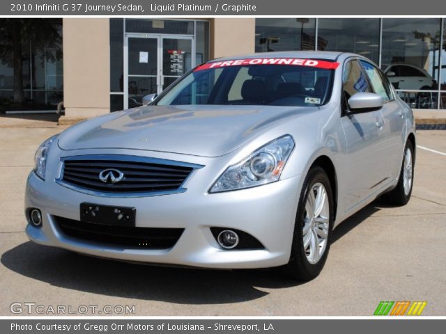 2010 Infiniti G 37 Journey Sedan in Liquid Platinum