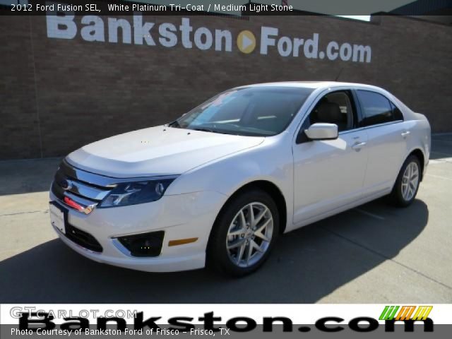 2012 Ford Fusion SEL in White Platinum Tri-Coat