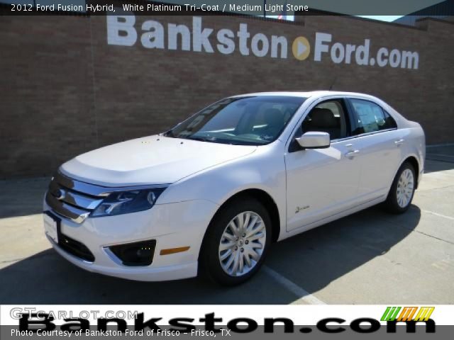 2012 Ford Fusion Hybrid in White Platinum Tri-Coat