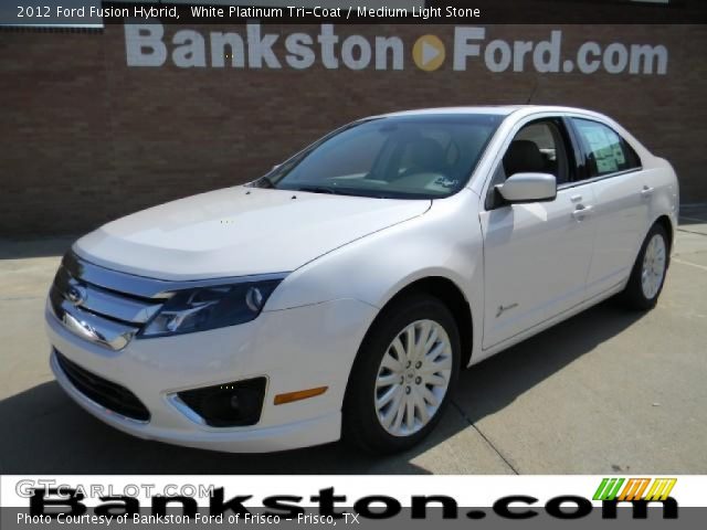 2012 Ford Fusion Hybrid in White Platinum Tri-Coat