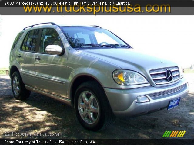 2003 Mercedes-Benz ML 500 4Matic in Brilliant Silver Metallic