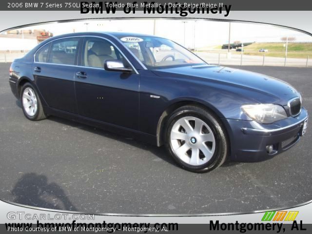 2006 BMW 7 Series 750Li Sedan in Toledo Blue Metallic