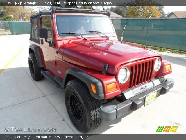 1999 Jeep Wrangler SE 4x4 in Chili Pepper Red Pearlcoat