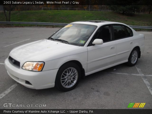 2003 Subaru Legacy L Sedan in White Frost Pearl