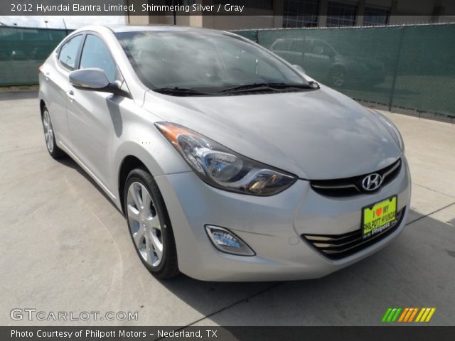 2012 Hyundai Elantra Limited in Shimmering Silver