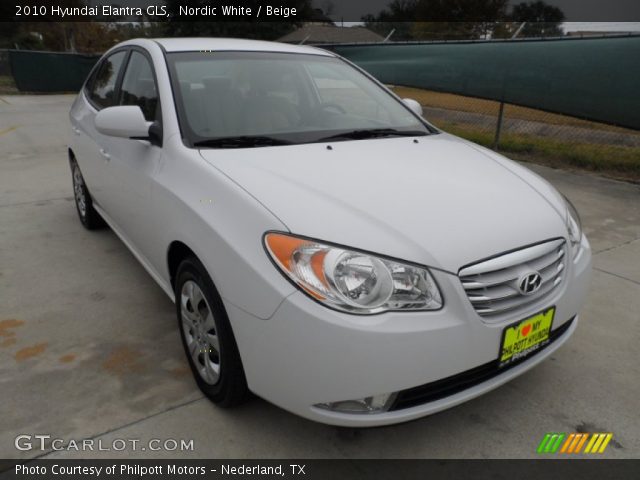 2010 Hyundai Elantra GLS in Nordic White