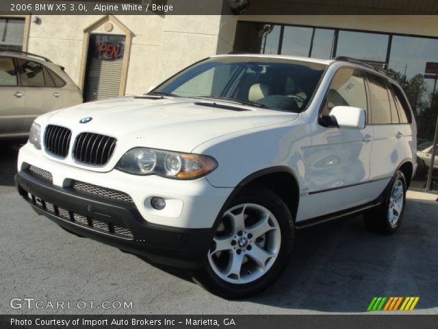 2006 BMW X5 3.0i in Alpine White