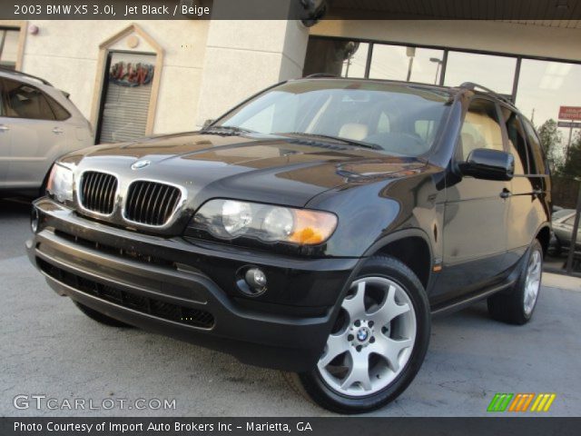 2003 BMW X5 3.0i in Jet Black