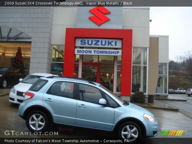 2009 Suzuki SX4 Crossover Technology AWD in Vapor Blue Metallic
