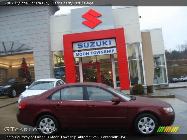 2007 Hyundai Sonata GLS in Dark Cherry Red