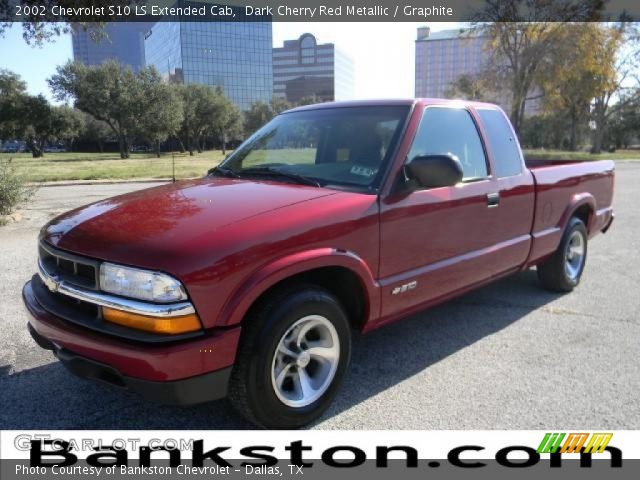 2002 Chevrolet S10 LS Extended Cab in Dark Cherry Red Metallic