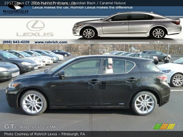 2012 Lexus CT 200h Hybrid Premium in Obsidian Black