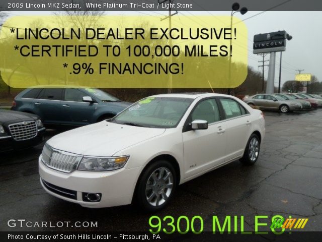 2009 Lincoln MKZ Sedan in White Platinum Tri-Coat