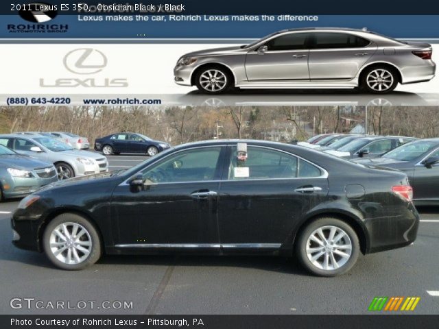 2011 Lexus ES 350 in Obsidian Black
