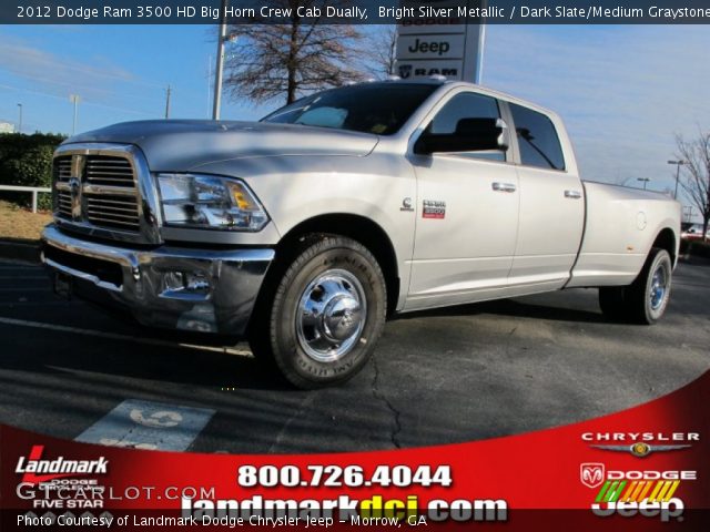 2012 Dodge Ram 3500 HD Big Horn Crew Cab Dually in Bright Silver Metallic