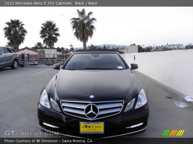 2012 Mercedes-Benz E 350 Cabriolet in Black