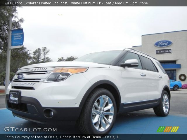 2012 Ford Explorer Limited EcoBoost in White Platinum Tri-Coat