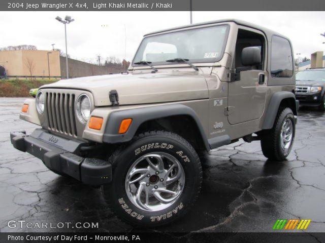 2004 Jeep Wrangler X 4x4 in Light Khaki Metallic