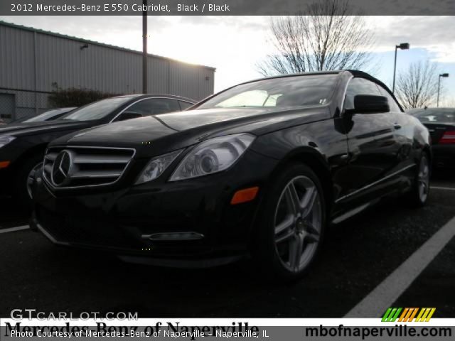 2012 Mercedes-Benz E 550 Cabriolet in Black