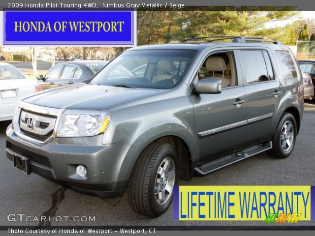 2009 Honda Pilot Touring 4WD in Nimbus Gray Metallic