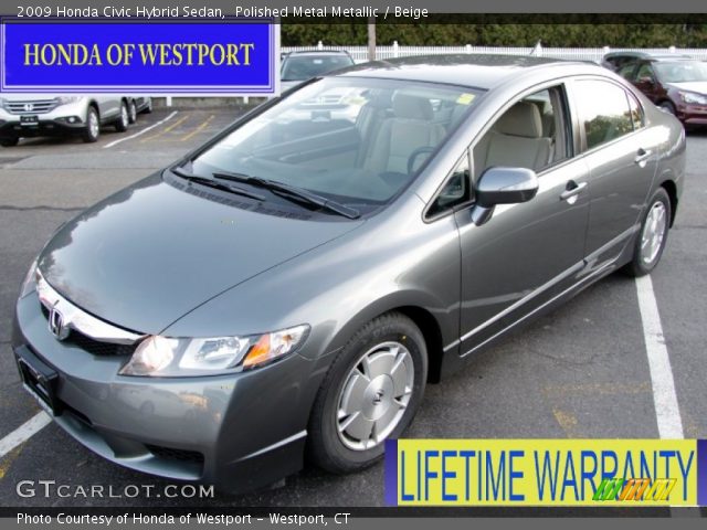 2009 Honda Civic Hybrid Sedan in Polished Metal Metallic