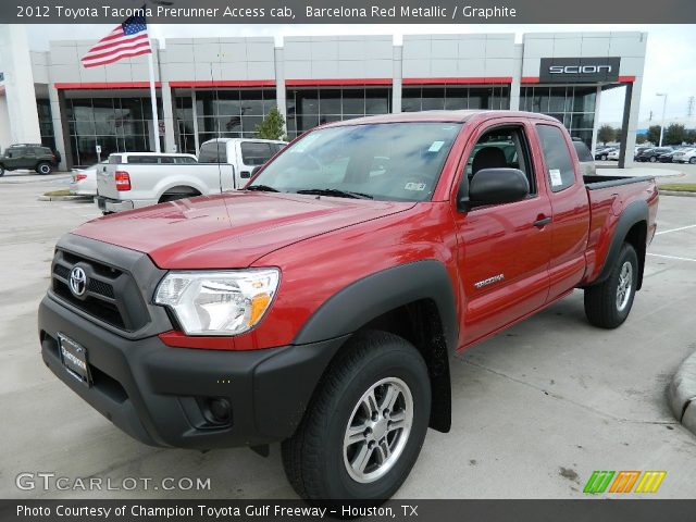 2012 Toyota Tacoma Prerunner Access cab in Barcelona Red Metallic