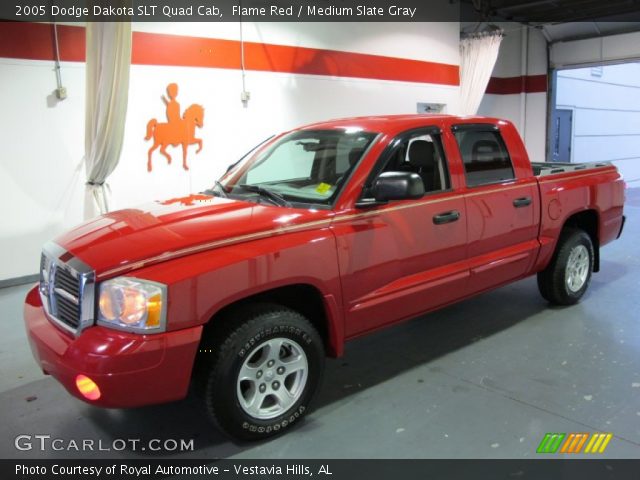 2005 Dodge Dakota SLT Quad Cab in Flame Red