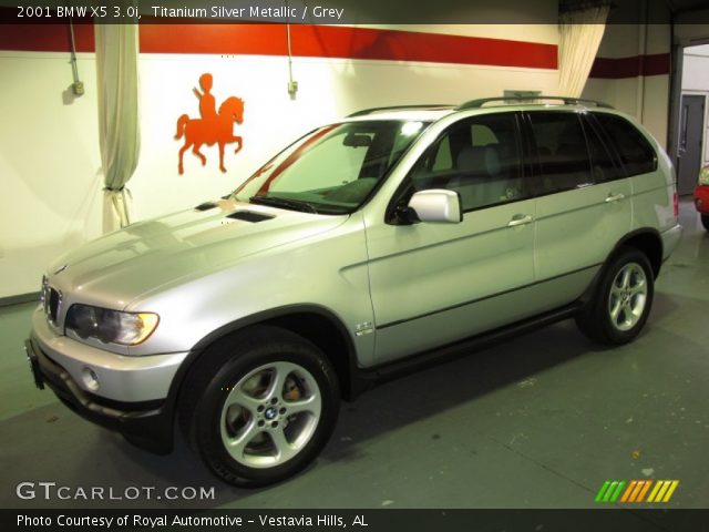 2001 BMW X5 3.0i in Titanium Silver Metallic