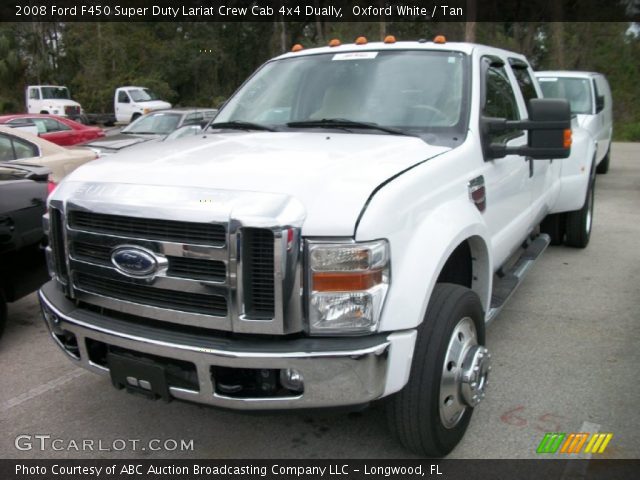 2008 Ford F450 Super Duty Lariat Crew Cab 4x4 Dually in Oxford White