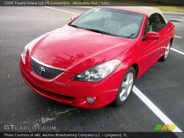 2006 Toyota Solara SLE V6 Convertible in Absolutely Red