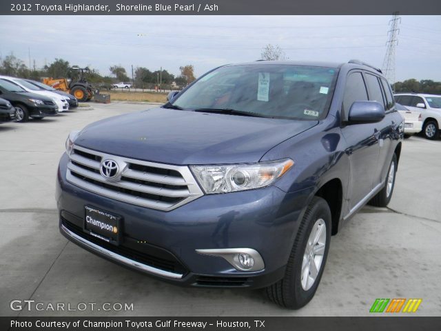 2012 Toyota Highlander  in Shoreline Blue Pearl