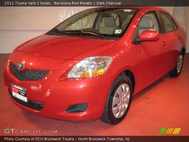 2011 Toyota Yaris S Sedan in Barcelona Red Metallic