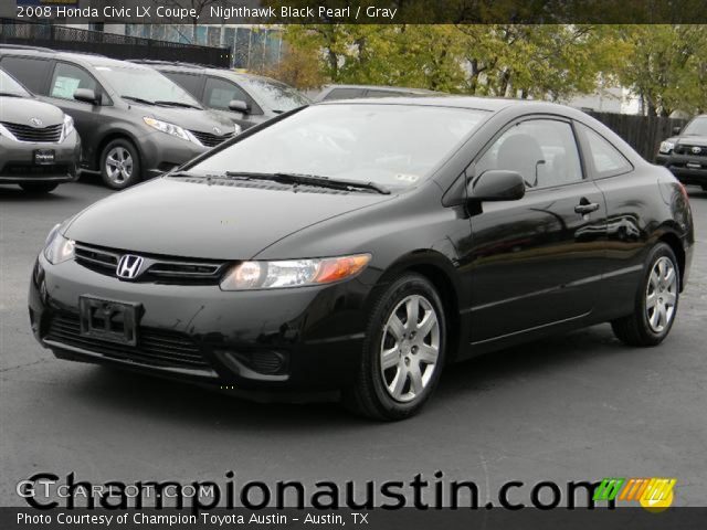 2008 Honda Civic LX Coupe in Nighthawk Black Pearl