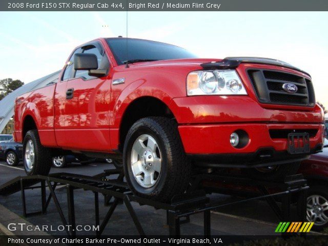 2008 Ford F150 STX Regular Cab 4x4 in Bright Red