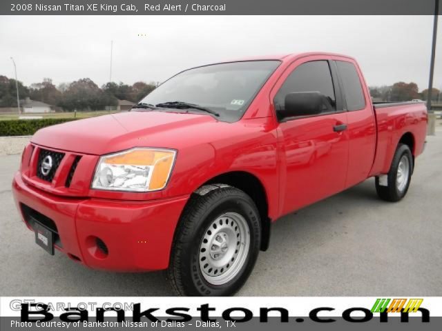 2008 Nissan Titan XE King Cab in Red Alert