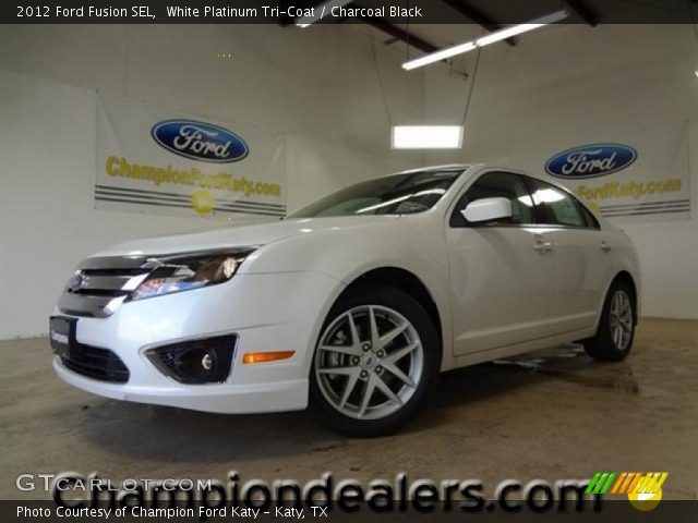 2012 Ford Fusion SEL in White Platinum Tri-Coat