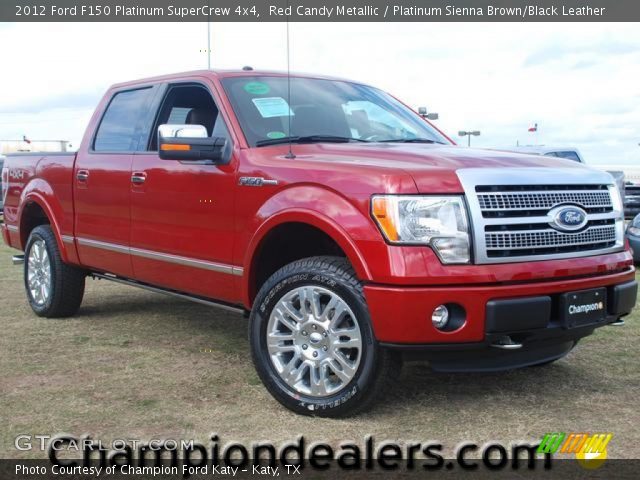 2012 Ford F150 Platinum SuperCrew 4x4 in Red Candy Metallic
