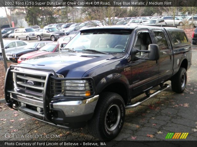 2002 Ford F350 Super Duty Lariat Crew Cab 4x4 Off Road in True Blue Metallic