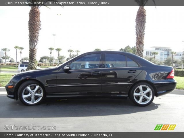 2005 Mercedes-Benz C 230 Kompressor Sedan in Black