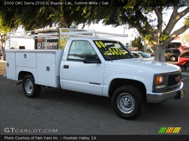 2000 GMC Sierra 2500 SL Regular Cab in Summit White