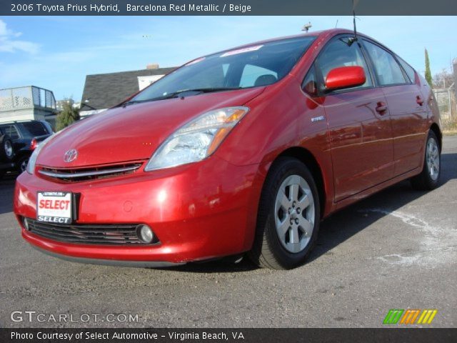 2006 Toyota Prius Hybrid in Barcelona Red Metallic