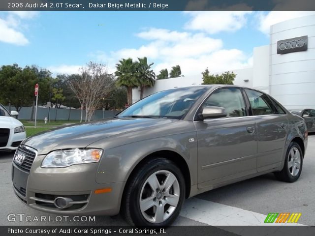 2006 Audi A4 2.0T Sedan in Dakar Beige Metallic