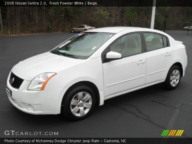 2008 Nissan Sentra 2.0 in Fresh Powder White