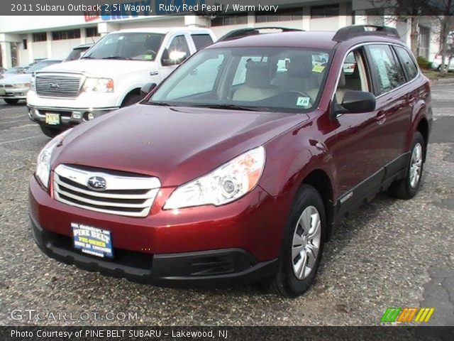 2011 Subaru Outback 2.5i Wagon in Ruby Red Pearl