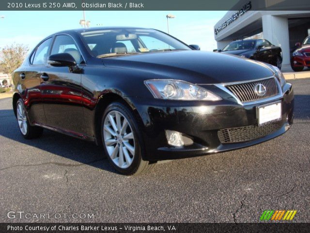 2010 Lexus IS 250 AWD in Obsidian Black