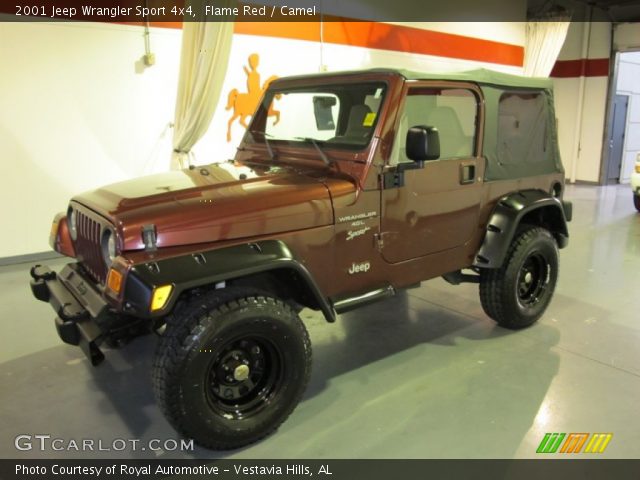 2001 Jeep Wrangler Sport 4x4 in Flame Red