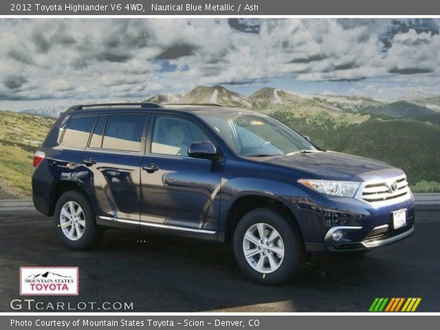 2012 Toyota Highlander V6 4WD in Nautical Blue Metallic